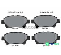 TEXTAR DISC BRAKE BRAKE PAD SET 2477801 FOR TOYOTA ASTON MARTIN