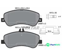 TEXTAR DISC BRAKE BRAKE PAD SET 2486701 FOR MERCEDES-BENZ