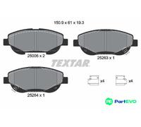TEXTAR DISC BRAKE BRAKE PAD SET 2500601 FOR TOYOTA