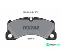 TEXTAR DISC BRAKE BRAKE PAD SET 2500701 FOR PORSCHE VW