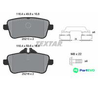 TEXTAR DISC BRAKE BRAKE PAD SET 2521509 FOR MERCEDES-BENZ