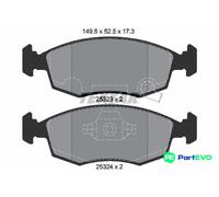 TEXTAR DISC BRAKE BRAKE PAD SET 2532301 FOR CHRYSLER