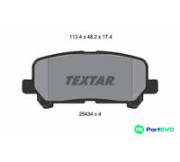 TEXTAR DISC BRAKE BRAKE PAD SET 2543403