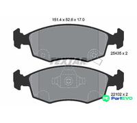 TEXTAR DISC BRAKE BRAKE PAD SET 2543501
