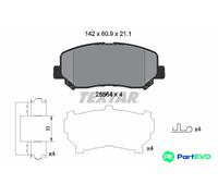 TEXTAR DISC BRAKE BRAKE PAD SET 2556403 FOR JEEP