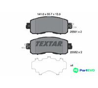 TEXTAR DISC BRAKE BRAKE PAD SET 2558101 FOR NISSAN