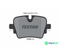 TEXTAR DISC BRAKE BRAKE PAD SET 2558501 FOR JAGUAR