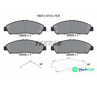 TEXTAR DISC BRAKE BRAKE PAD SET 2560801