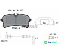 TEXTAR DISC BRAKE BRAKE PAD SET 2564201 FOR AUDI