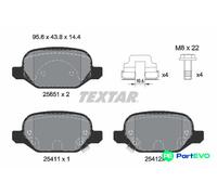 TEXTAR DISC BRAKE BRAKE PAD SET 2565101