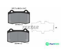 TEXTAR DISC BRAKE BRAKE PAD SET 2574301 FOR HYUNDAI TESLA