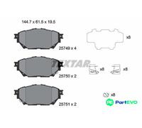 TEXTAR DISC BRAKE BRAKE PAD SET 2574901