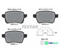 TEXTAR DISC BRAKE BRAKE PAD SET 2581802 FOR FIAT
