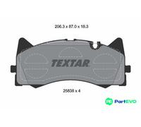 TEXTAR DISC BRAKE BRAKE PAD SET 2583801 FOR MERCEDES-BENZ
