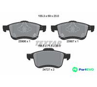 TEXTAR DISC BRAKE BRAKE PAD SET 2590601