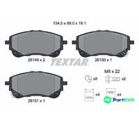 TEXTAR DISC BRAKE BRAKE PAD SET 2614901