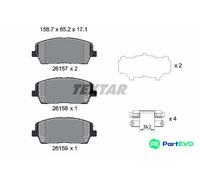 TEXTAR DISC BRAKE BRAKE PAD SET 2615701 FOR HYUNDAI KIA