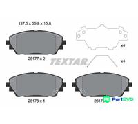 TEXTAR DISC BRAKE BRAKE PAD SET 2617701