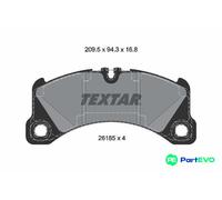 TEXTAR DISC BRAKE BRAKE PAD SET 2618501 FOR PORSCHE