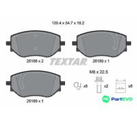TEXTAR DISC BRAKE BRAKE PAD SET 2618801