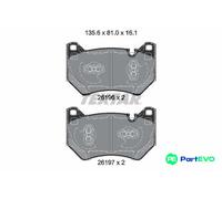 TEXTAR DISC BRAKE BRAKE PAD SET 2619601 FOR AUDI