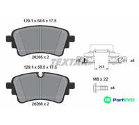 TEXTAR DISC BRAKE BRAKE PAD SET 2626501 FOR AUDI VW