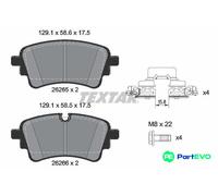 TEXTAR DISC BRAKE BRAKE PAD SET 2626503 FOR AUDI