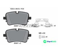 TEXTAR DISC BRAKE BRAKE PAD SET 2626701 FOR AUDI