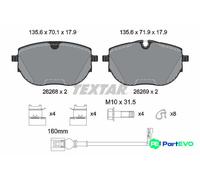 TEXTAR DISC BRAKE BRAKE PAD SET 2626801