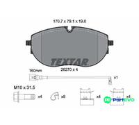 TEXTAR DISC BRAKE BRAKE PAD SET 2627001