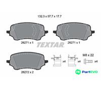 TEXTAR DISC BRAKE BRAKE PAD SET 2627101