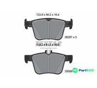 TEXTAR DISC BRAKE BRAKE PAD SET 2628701 FOR SKODA