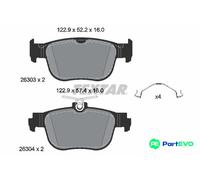 TEXTAR DISC BRAKE BRAKE PAD SET 2630301