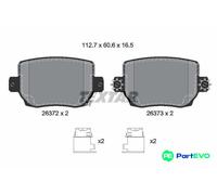 TEXTAR DISC BRAKE BRAKE PAD SET 2637201 FOR TESLA