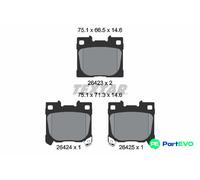 TEXTAR DISC BRAKE BRAKE PAD SET 2642301