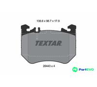 TEXTAR DISC BRAKE BRAKE PAD SET 2644303