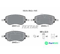 TEXTAR DISC BRAKE BRAKE PAD SET 2645101 FOR FIAT
