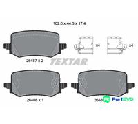 TEXTAR DISC BRAKE BRAKE PAD SET 2648701