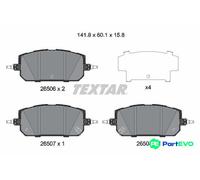 TEXTAR DISC BRAKE BRAKE PAD SET 2650601