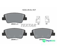 TEXTAR DISC BRAKE BRAKE PAD SET 2654301