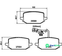 TEXTAR DISC BRAKE BRAKE PAD SET 2658902