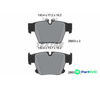 TEXTAR DISC BRAKE BRAKE PAD SET 2660301