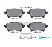 TEXTAR DISC BRAKE BRAKE PAD SET 2661401