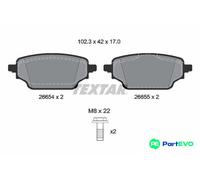 TEXTAR DISC BRAKE BRAKE PAD SET 2665401