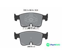 TEXTAR DISC BRAKE BRAKE PAD SET 2667701