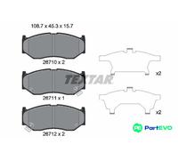 TEXTAR DISC BRAKE BRAKE PAD SET 2671001