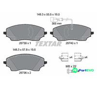TEXTAR DISC BRAKE BRAKE PAD SET 2673901