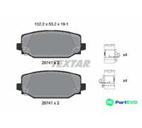 TEXTAR DISC BRAKE BRAKE PAD SET 2674101