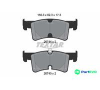 TEXTAR DISC BRAKE BRAKE PAD SET 2674401