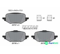 TEXTAR DISC BRAKE BRAKE PAD SET 2679701